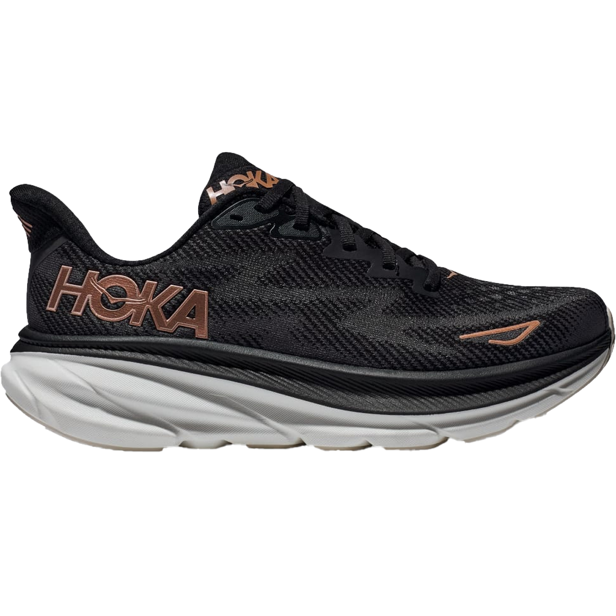 Women's Clifton 9 Wide - BRGL-Black/Rose Gold