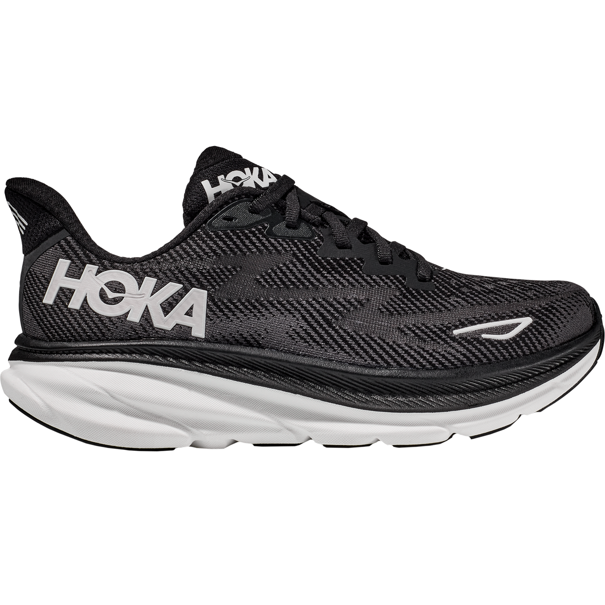 Women's Clifton 9 Wide - BWHT-Black/White